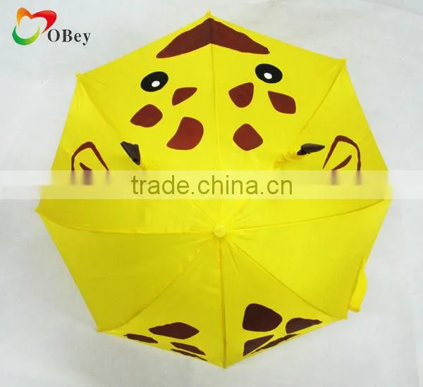 Customized animal pattern straight umbrella for kids