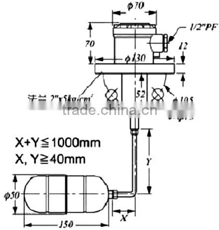 side mounted float switch