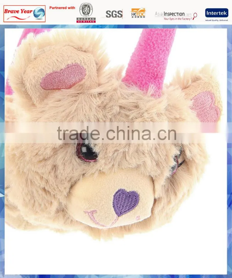 Kids faux fur earmuffs/fashion cute earmuffs for girl/thermal earmuffs