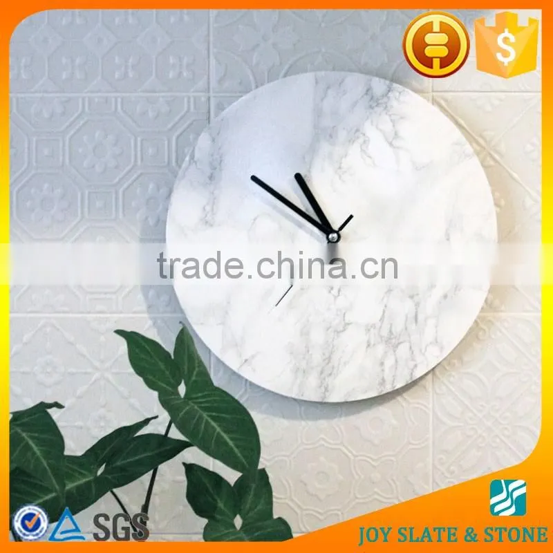 Green marble wall clock/stone watch craft