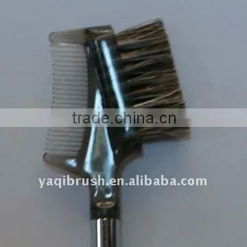 bristle hair eyelash comb wooden handle