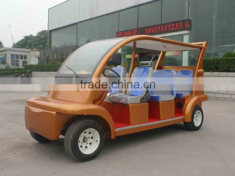 china beautiful design electric sightseeing car!!! bilayer laminated glass,wearproof and anti-skidding