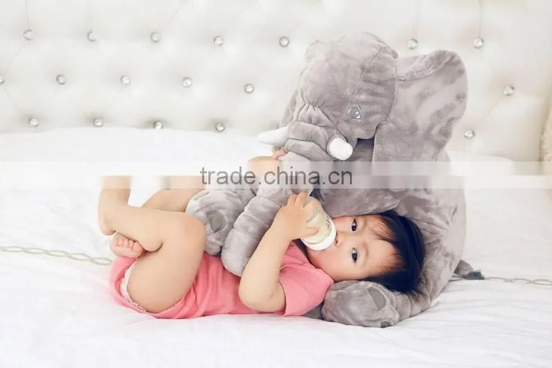 Hot Style Children's Elephant Doll/ Elephant Back Cushion Pillow WeiDang Super Soft Plush Toys Elephant Baby Pillows Waist