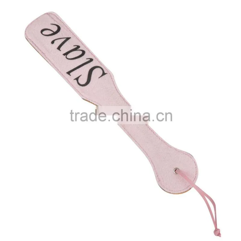 2015 Leather spanking paddle for girl. Faux leather Bondage Fetish Teacher Ruler Punishment Spanking slave Paddle
