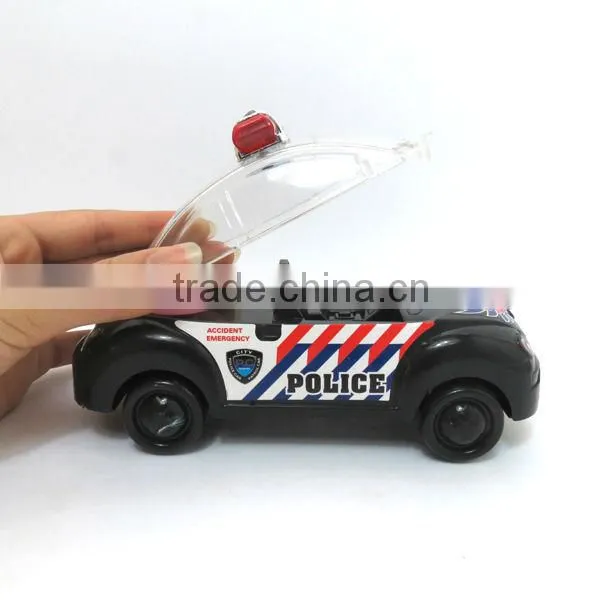 Wholesales pull line police car candy toy