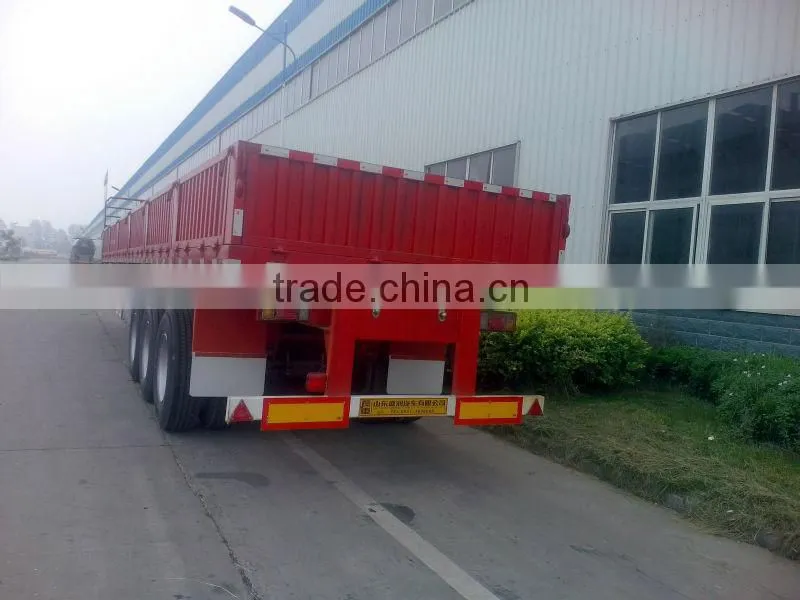 3 axle 60t side wall / fence wall / side panel semi trailer