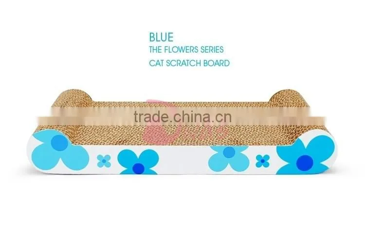 Eco-friendly Cat Toys Corrugated Paper Board Sunflower Cat Scratch Board