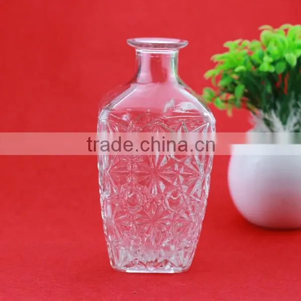 Fanctory direct sale frosted cork bottles 500ml super flint glass bottle aluminium cap water bottle