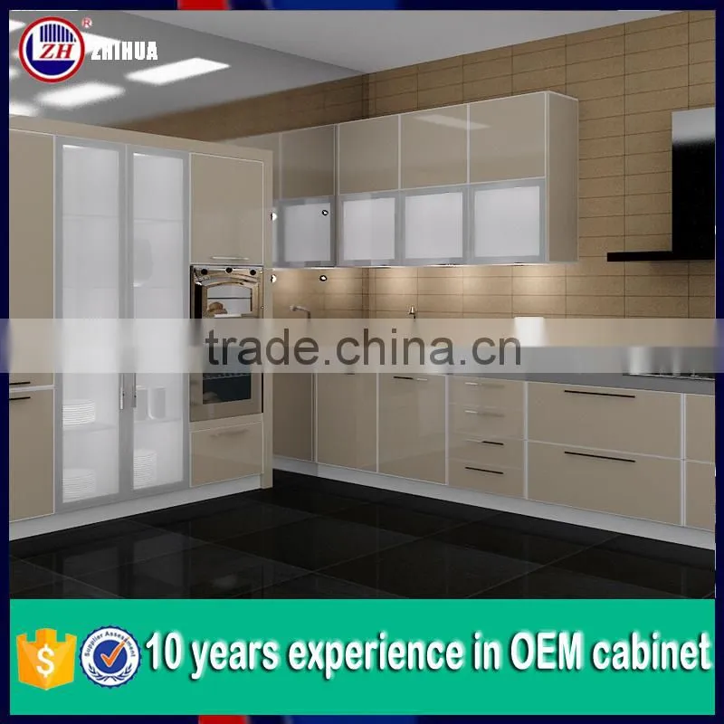 modular high gloss kitchen cabinet modern kitchen furniture design glass kitchen cabinet doors