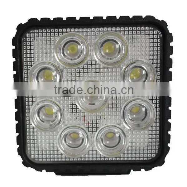 12v 24v 27w square led work light, 27w led driving work light