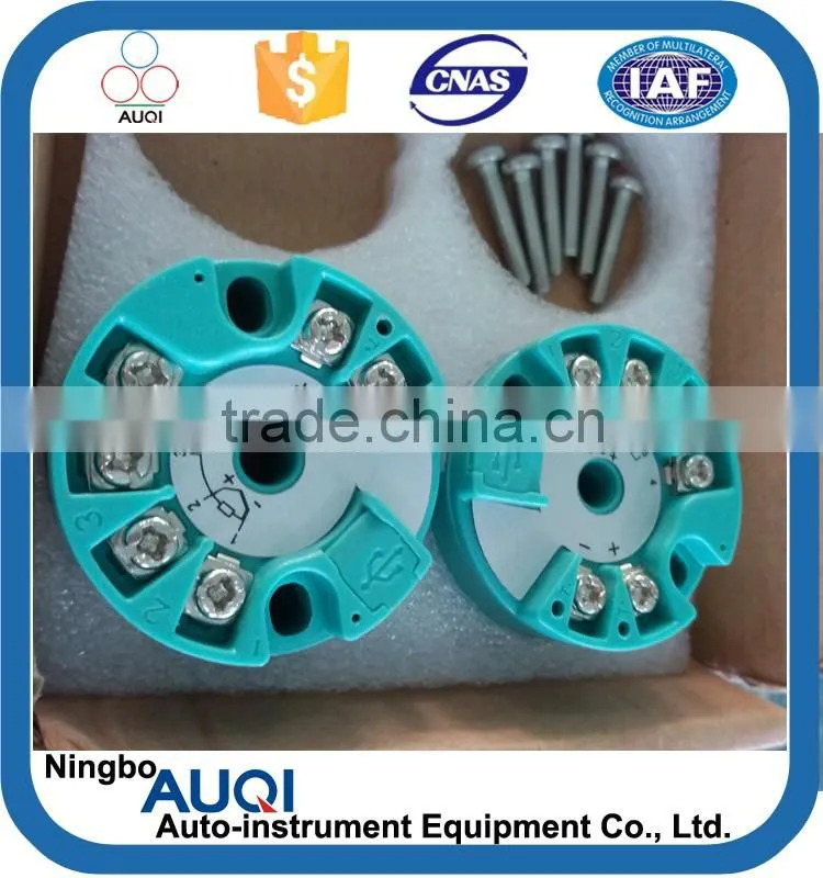 Programmable head mounted 4-20ma pt100 temperature transmitter