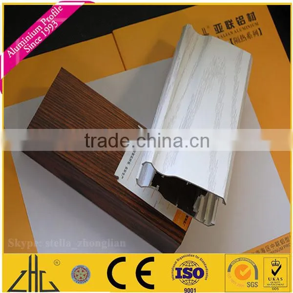 Wow!! Aluminium frame for partition factory, villa aluminium garden fence , scultured wooden grain aluminium fence slat profiles