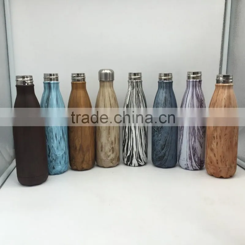Water transfer Stainless steel bottle/ dip insulated bottle/ vacuum water drink bottle