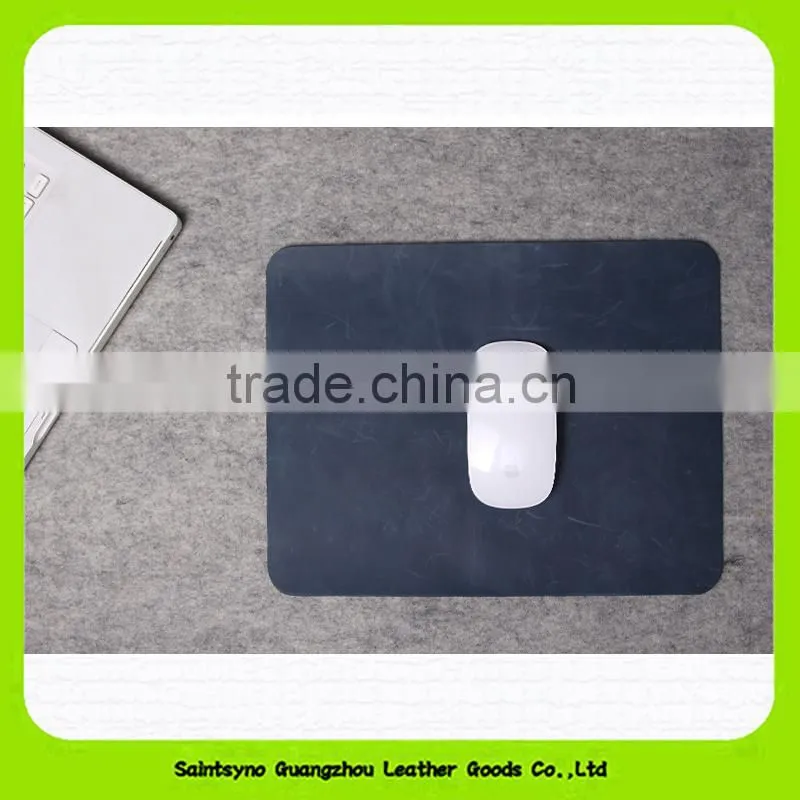 15010 Top Quality Single Mouse Mat in Leather OEM Leather Mouse Pad