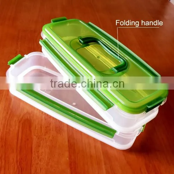 Premium Stackable health food container with lid handle for spaghetti