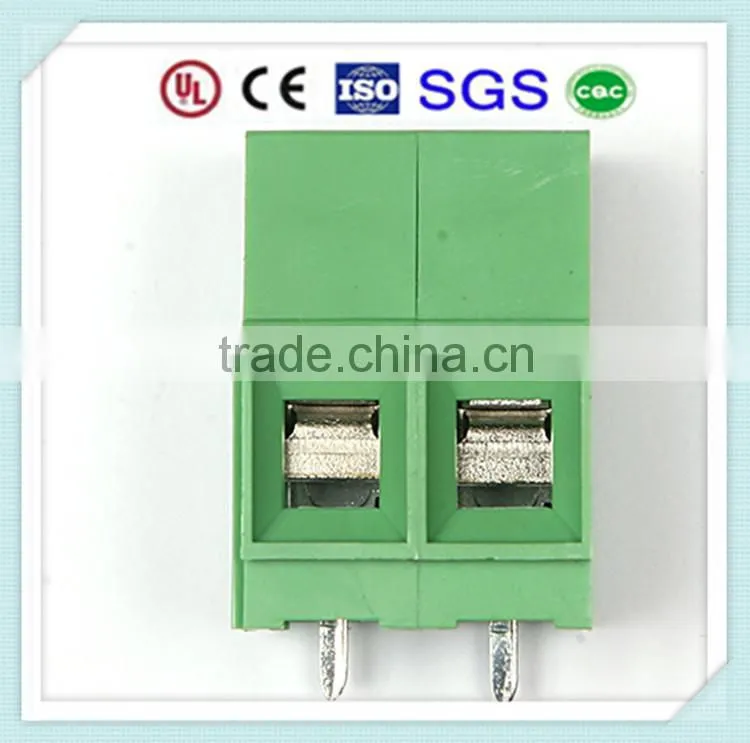 5.0mm Pitch PCB Screw Terminal Block KDG128 300V 12A with UL, CE, Rohs Approved