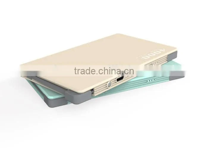 4000mah Backup Power Bank mobile phone charging built in cable power bank for iphone