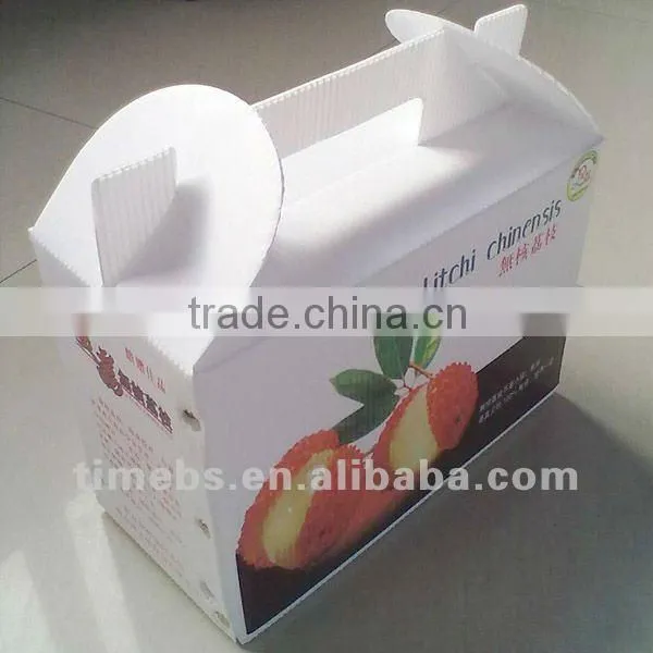 Folding PP corrugated packing box for hat