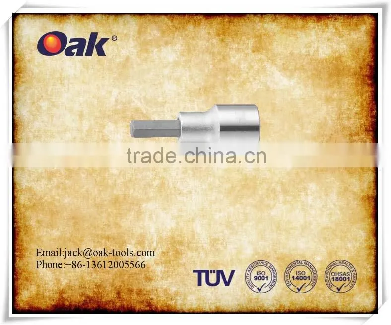 Non Magnetic Titanium 1/4 drive slotted screwdriver bit socket