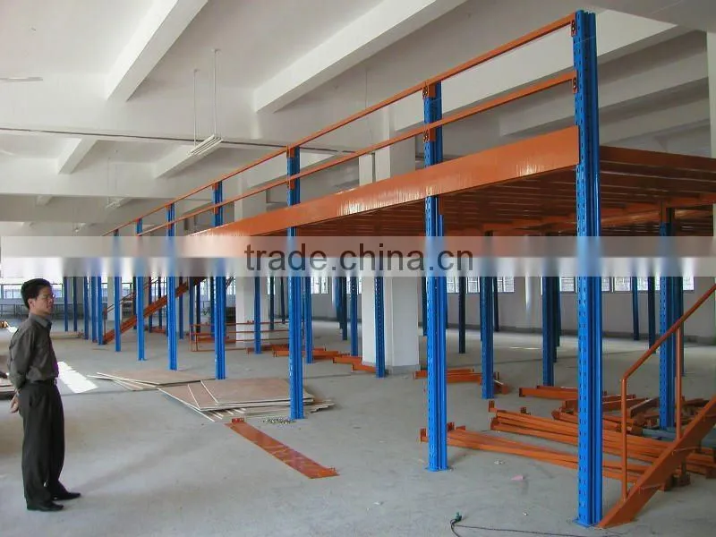 metal storage warehouse mezzanine rack