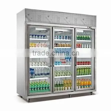 220L Upright commercial branding compressor fridge cooler