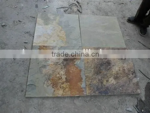 Yellow slate stone with rock prices