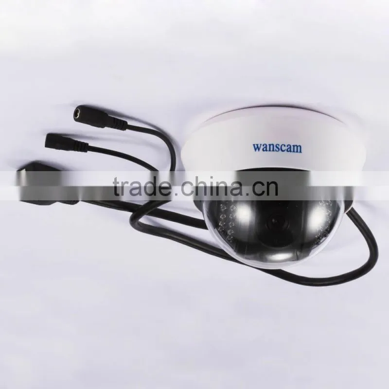 Wireless/Wired Night view Fixed Lens Indoor wall mounted dome ip camera AJ-C0WA-C128