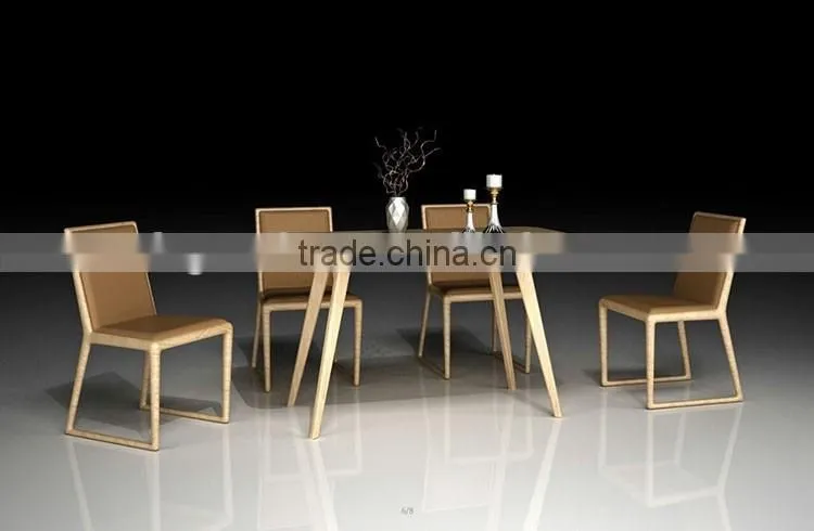 2016 new style modern wooden dining table set