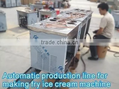 roll fry ice cream machine ice cream fried machine flat pan fried ice cream machine