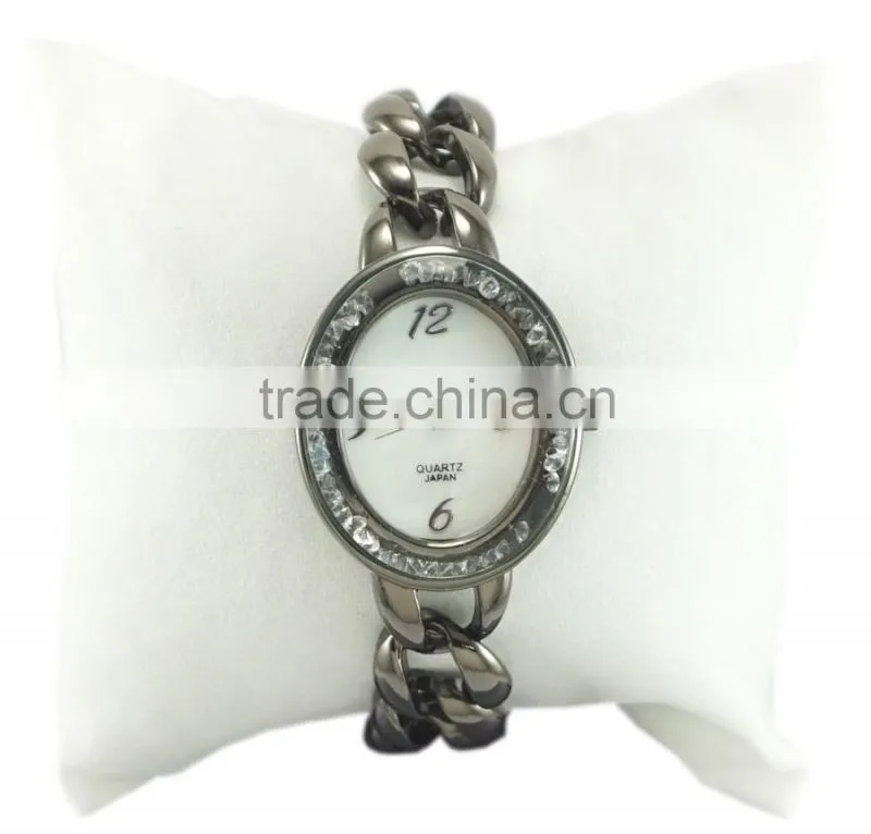 Analogous Metal good plating fit wrists specialize design crystal on the face Bracelet Watch For Women