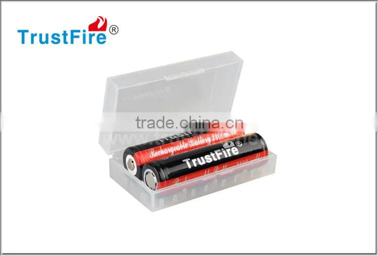 TrustFire 18650 rechargeable battery 18650 lithium battery 3.7v 2400mah li-ion battery with protect circuit board