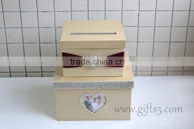 Elegant card boxes for weddings in handmade