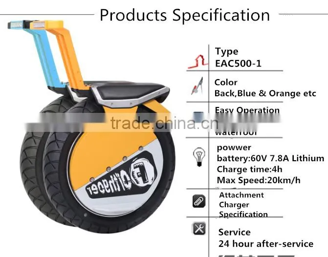 Canton Fair Best one wheel electric scooter with seat 1000w