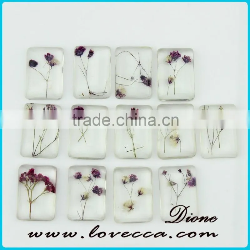 Newest design antique women style most fashion resin glass ball neckace resin flower pendants