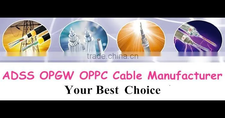 optical fiber cable Single mode 24 ,48,72 and 96 core ADSS Power fiber cable