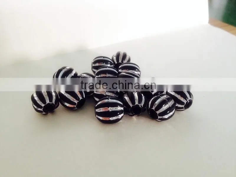 High quality wholesale professional techinical treated blue and white beachwear accessory bead with hole