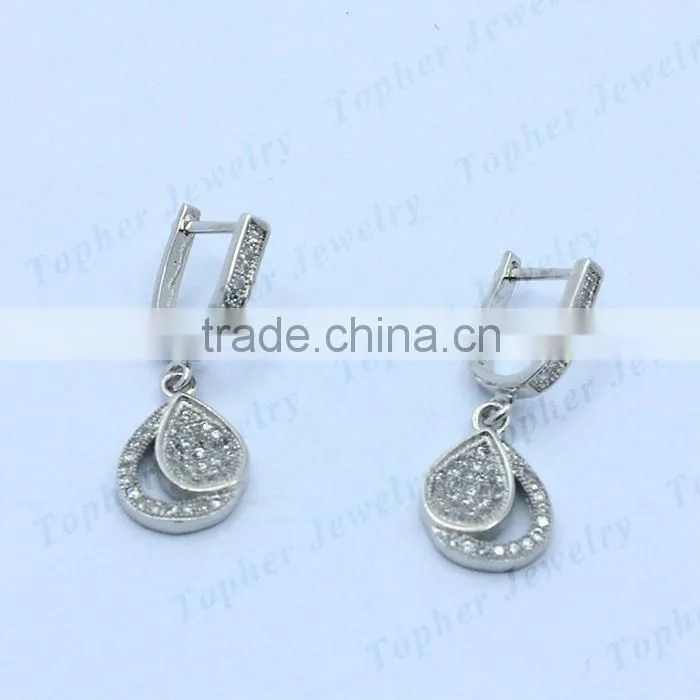 CZ set silver set mirco pave setting set