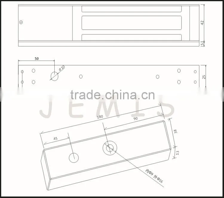 12V 24V 600lbs electromagnetic lock Low Temperature for Glass Door
