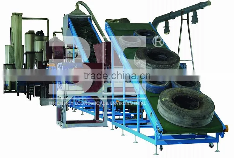 High Yield & High Efficiency with Tire recycling machine
