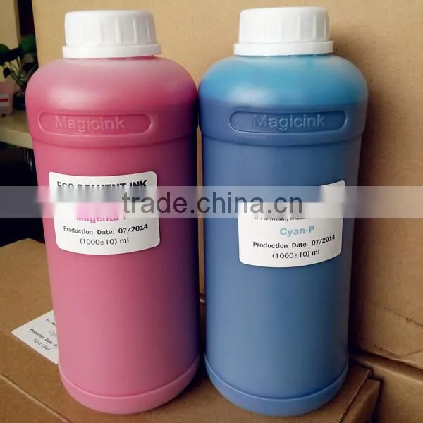 High quality vivid color odorless toyo eco solvent ink for dx4 dx5 dx7 printer