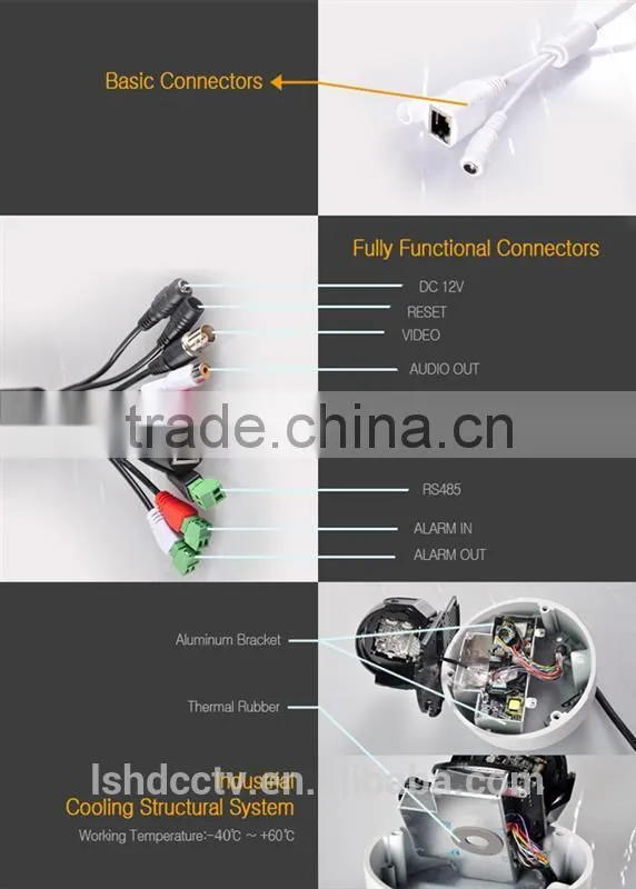 LS VISION 3mp Ip 66 Waterproof Onvif H.265 Outdoor Ip Camera ,Poe Ip Camera