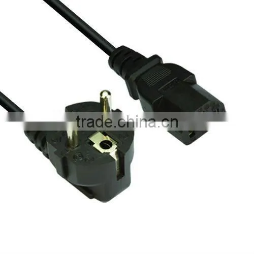 European Type VDE Schuko Plug and Power Cord