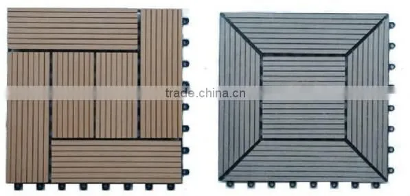 Durable, eco and easy to install- plastic wood composite wpc external floor tiles!