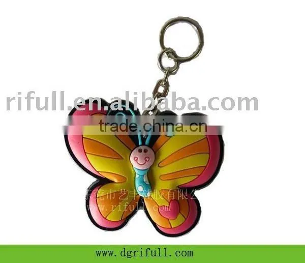 silicone rubber keychain with Bee desgin