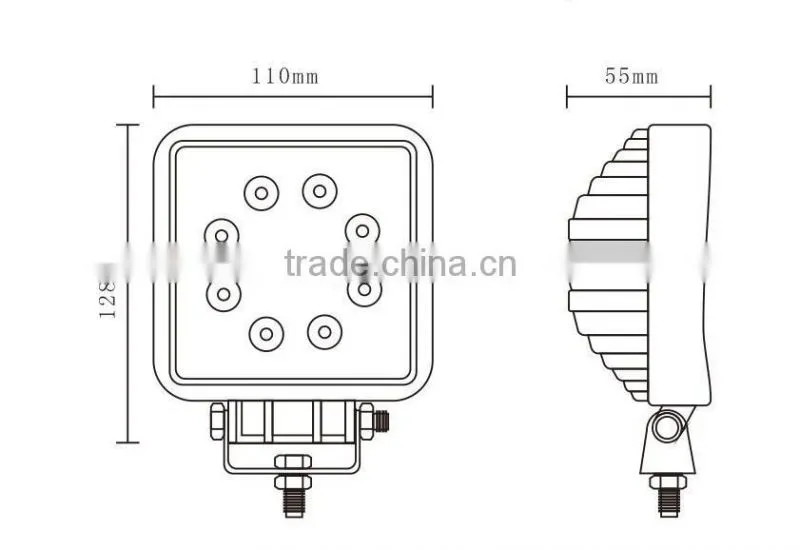 27W 12V 24V LED STORE LED Work Light Lamp Off Road High Power ATV Jeep 4x4 Tractor 27W 60 Degree Flood Light