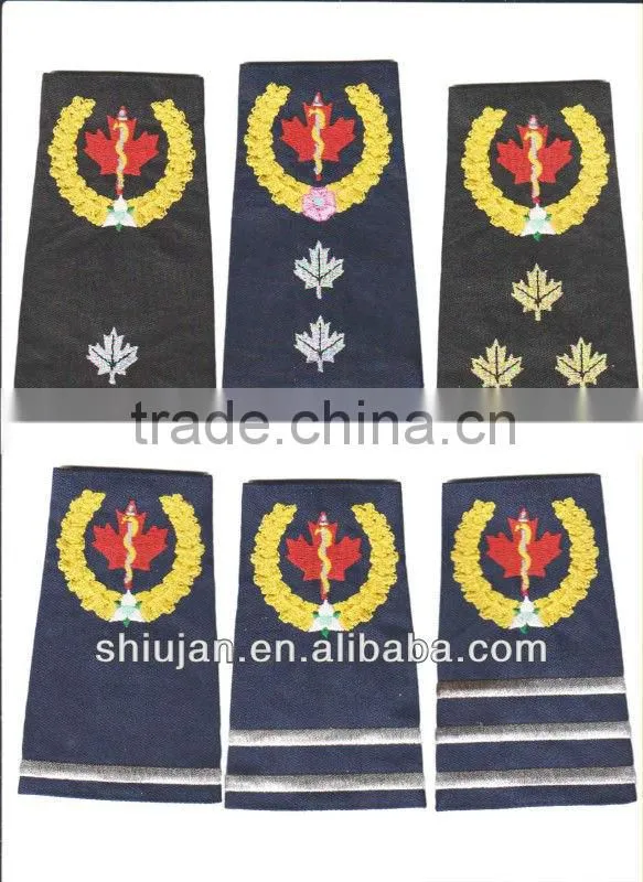 hot sale shoulder velcro patch/custom embroidery design patch for army