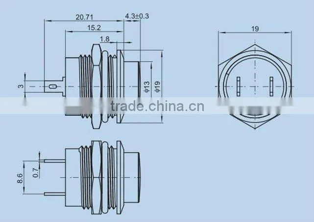 PBS-108 momentary stainless steel push button switch