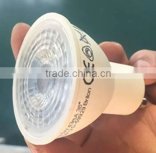 38 Degree Dimmable 5W LED Spotlight GU10 AC220-240V/50Hz High Lumen