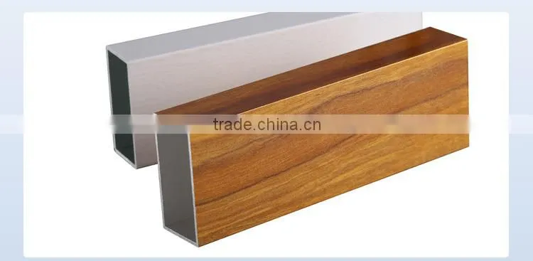 Universal multiple surface treatments 6063 aluminum square tube/profile