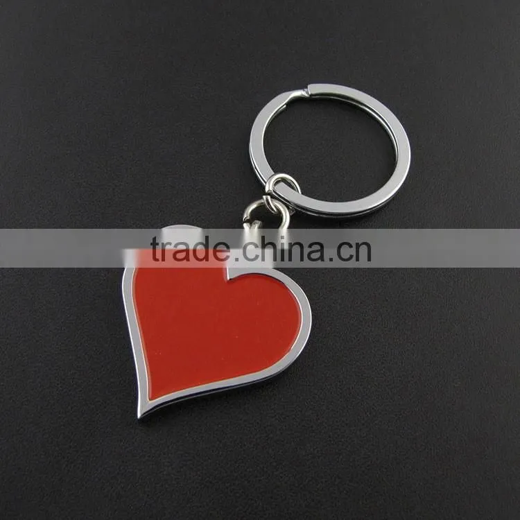 New Design Romantic Heart Keychain 2 Pieces Broken Heart Shaped Keychain For Couples Best Gift